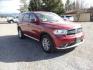 2014 red /Tan Dodge Durango SXT (1C4RDJAG5EC) with an 3.6 L VVT 6 Cylinder engine, Automatic transmission, located at 5465 Highway 2 W., Columbia Falls, MT, 59912, (406) 892-4407, 48.352188, -114.240929 - This SUV was previously owned by the federal government so it has been well maintained and taken care of. This Durango is super clean inside and out with near new tires and low actual miles. This vehicle is a 7 passenger. - Photo#0